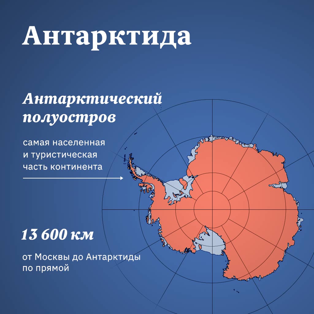 Как далеко находится Антарктида