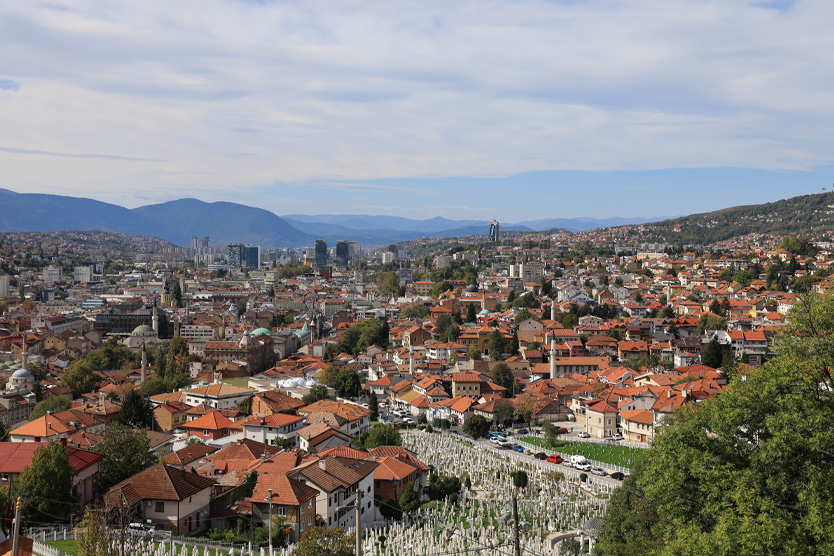 Сараево вид города 