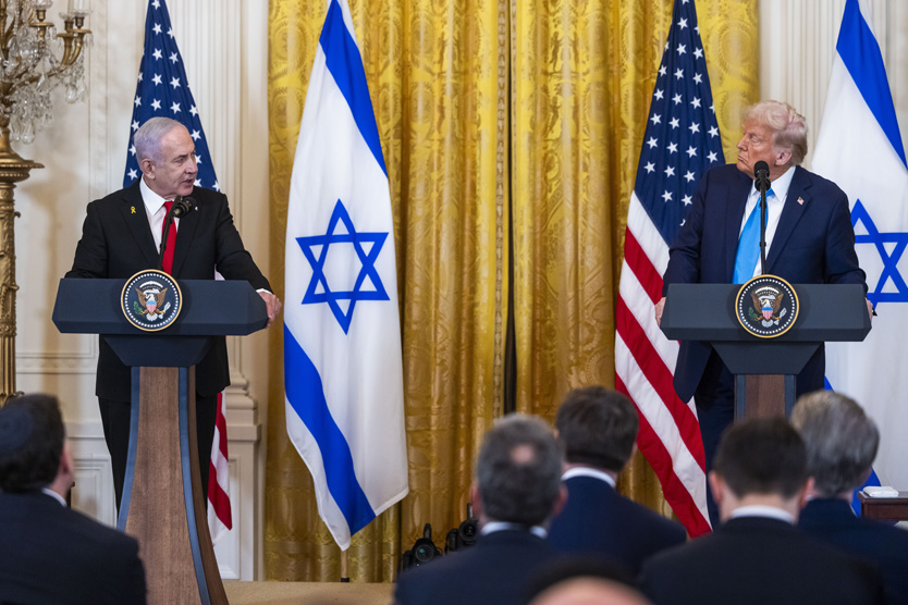 Биньямин Нетаньяху и Дональд Трамп