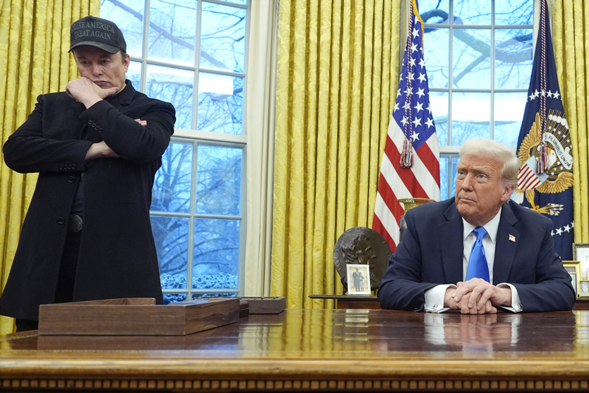 Илон Маск и Дональд Трамп