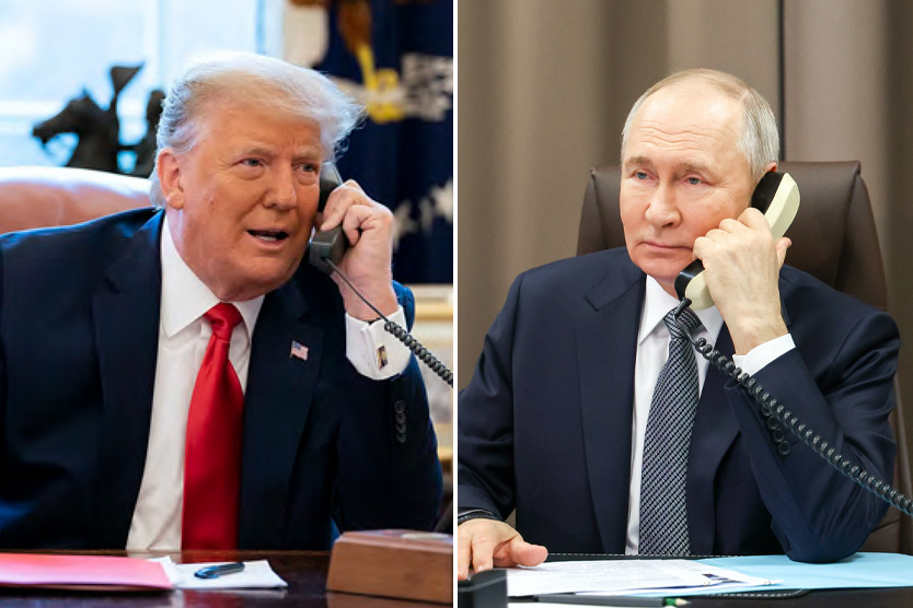 Телефонный разговор Путина и Трампа