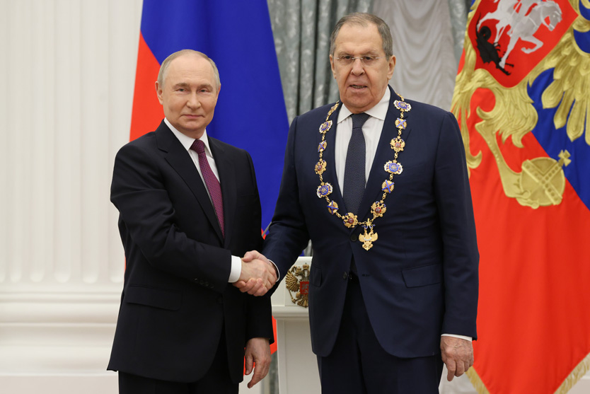 Лаврову вручили орден Андрея Первозванного
