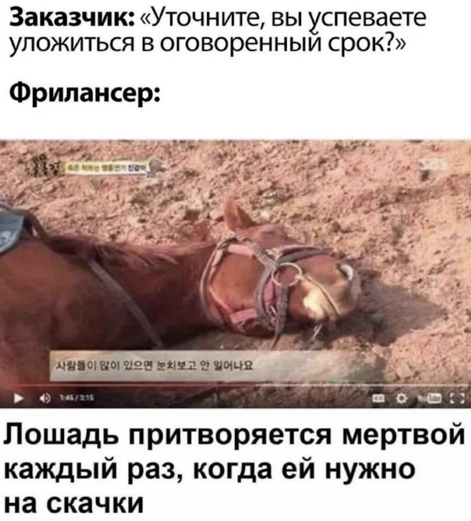 Мем про фрилансеров