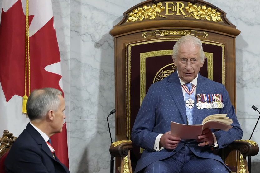 Тронная речь Карла III в парламенте Канады
