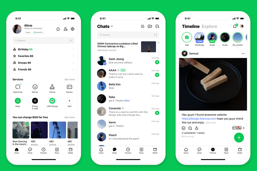 Интерфейс LINE
