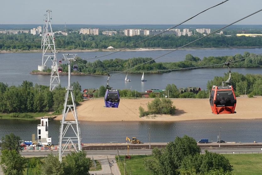 Канатная дорога в Нижнем Новгороде
