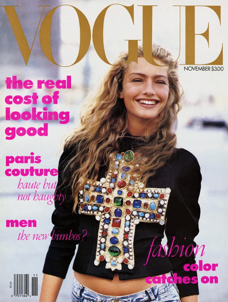 Обложка Vogue, 1988 год. Дебютный номер Анны Винтур