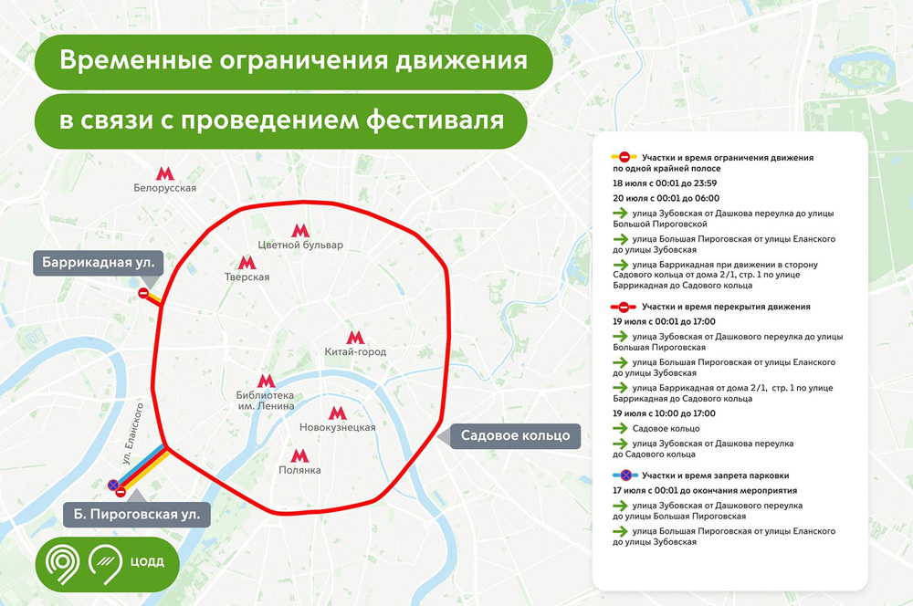 Олимпийская Москва, дорожные ограничения