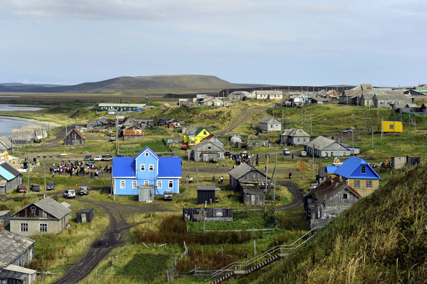 Село Никольское на острове Беринга