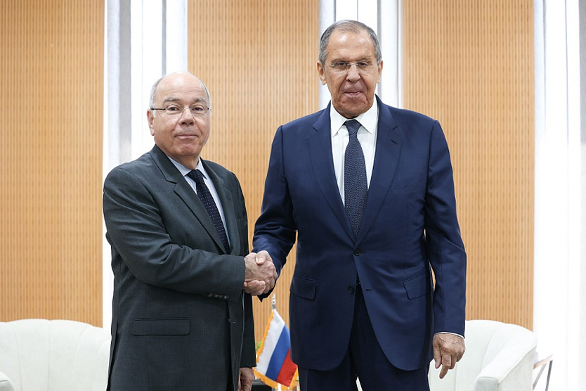 Главы МИД РФ и Бразилии Сергей Лавров и Мауро Виейра