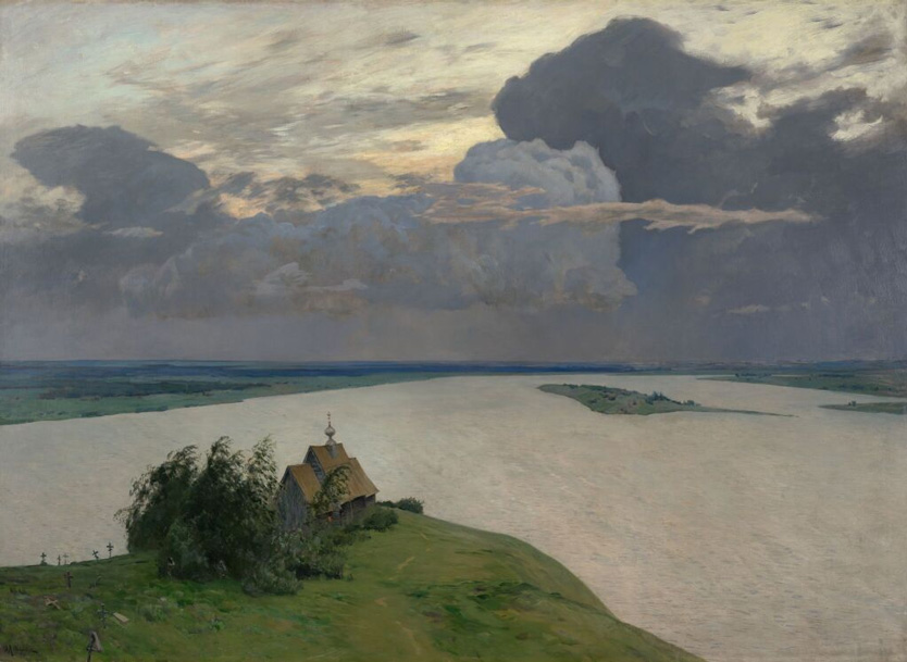 Левитан Исаак «Над вечным покоем» (1894)