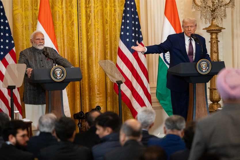 Дональд Трамп и Нарендра Моди