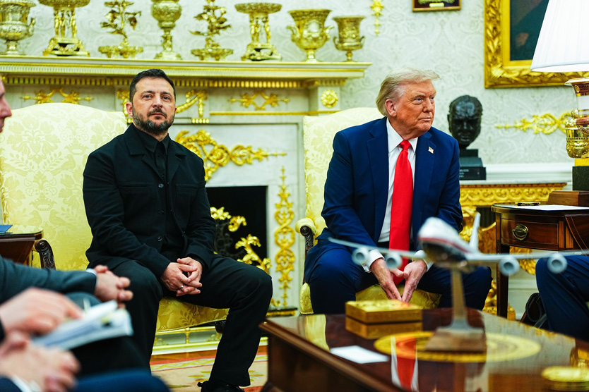 Дональд Трамп и Владимир Зеленский, 18 августа 2025 года