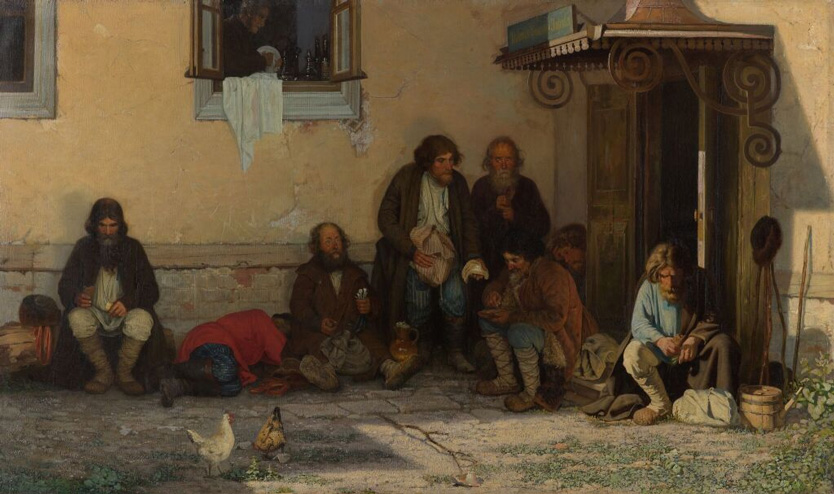 Григорий Мясоедов «Земство обедает» (1872)