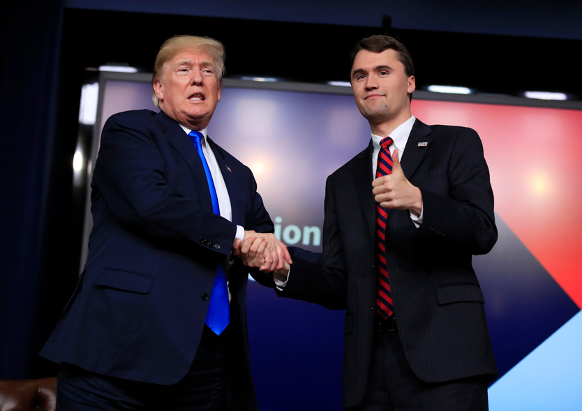 Дональд Трамп и Чарли Кирк