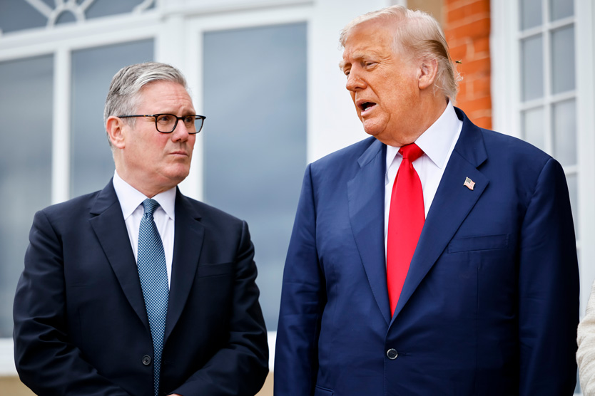 Кир Стармер и Дональд Трамп