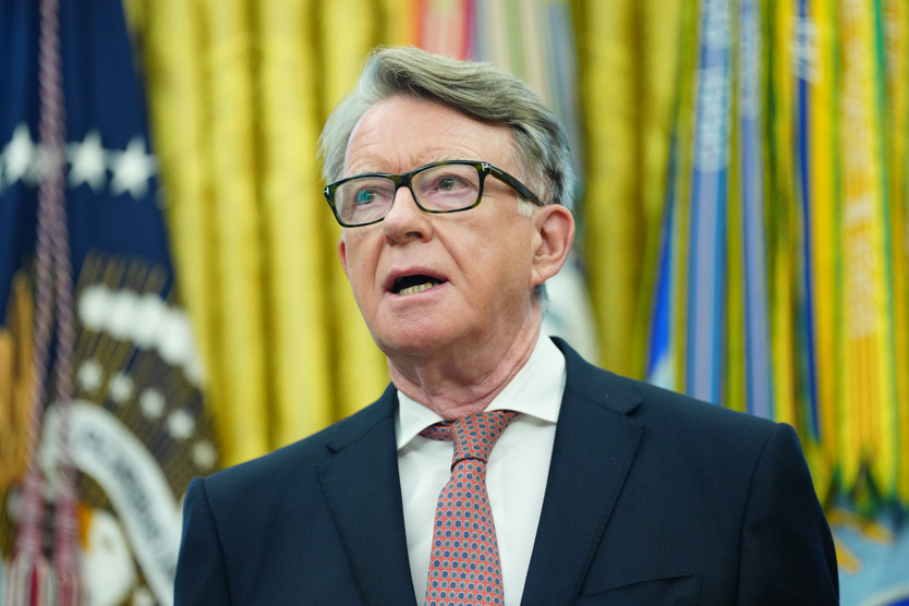 Питер Мандельсон, бывший посол Великобритании в США