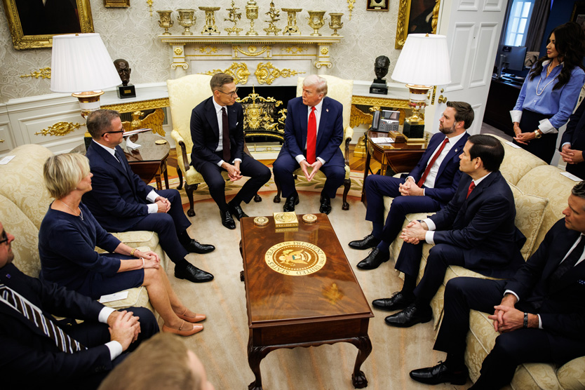 Встреча президента США Дональда Трампа и президента Финляндии Александра Стубба
Фото: Samuel Corum / Keystone Press Agency / Global Look Press
