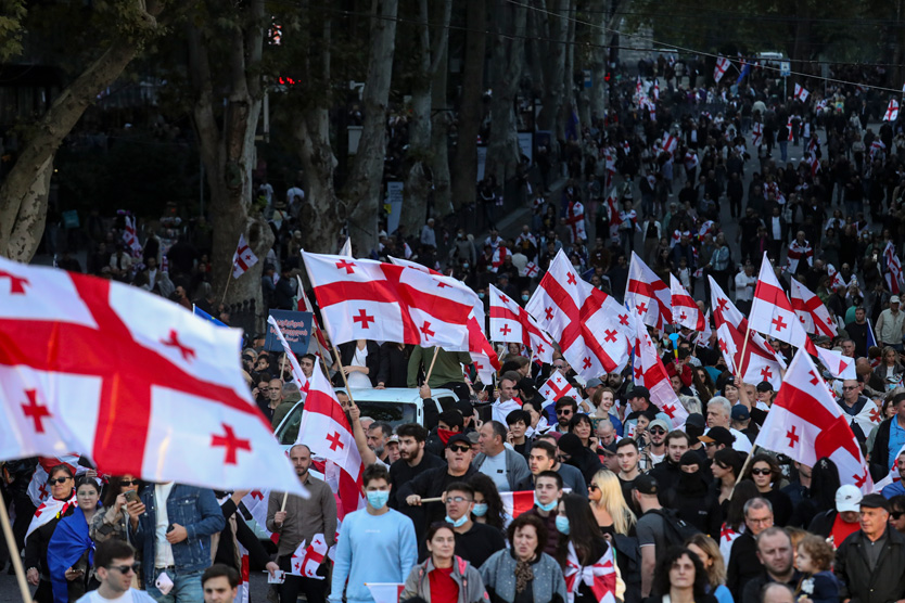 Из-за чего начались протесты в Грузии
