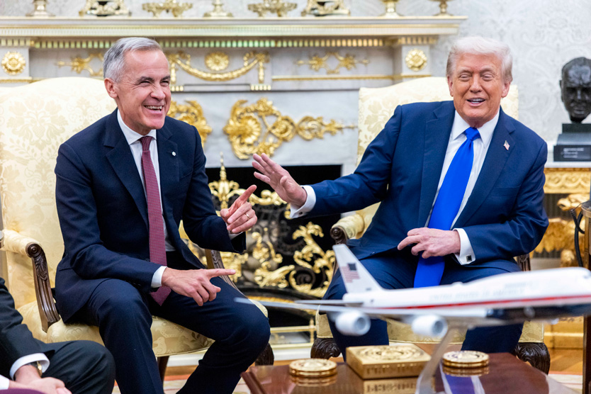 Марк Карни и Дональд Трамп в Белом доме, 7 октября