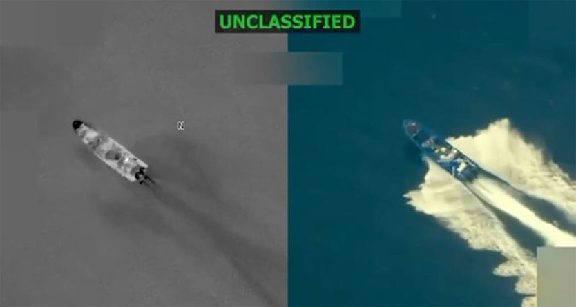 Одна из сбитых американскими ВМС в Карибском море лодок
