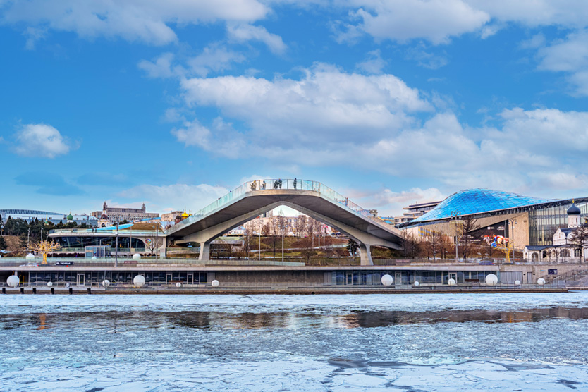 Парк «Зарядье» зимой