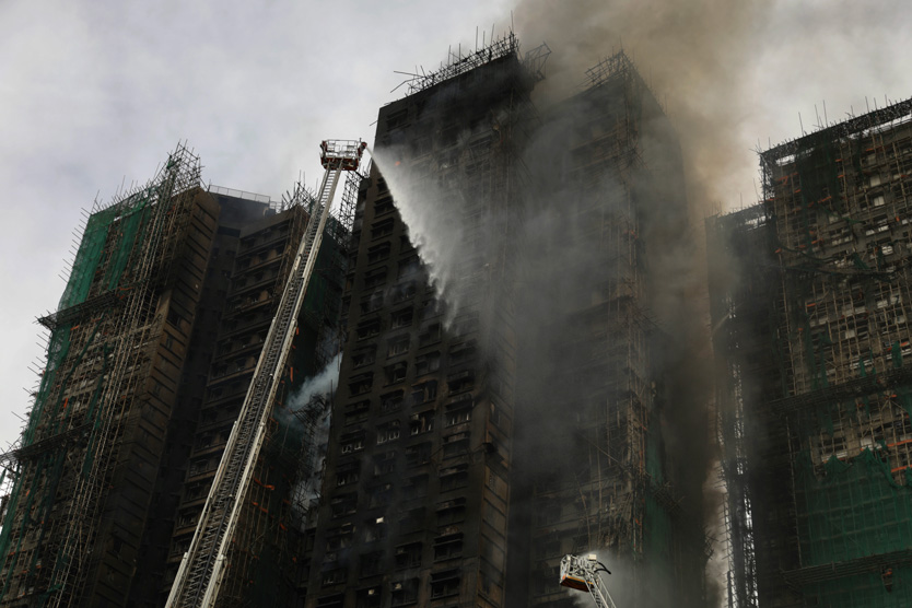 Пожар в Гонконге