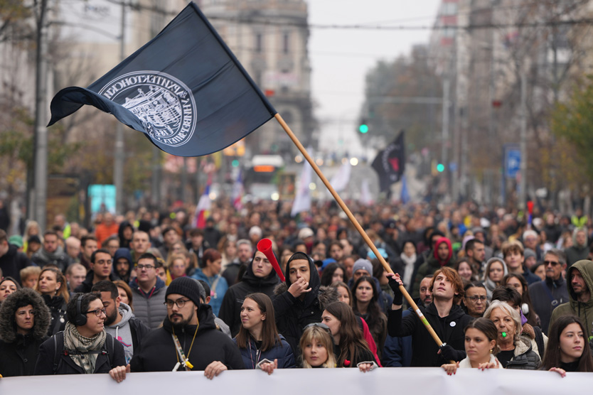 Протесты в Сербии