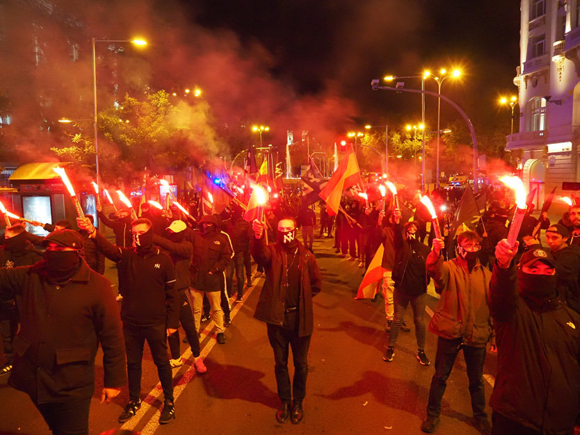 Марш сторонников Франко в Испании