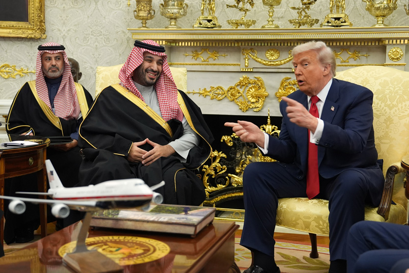 Мухаммед бин Салман и Дональд Трамп в Белом доме