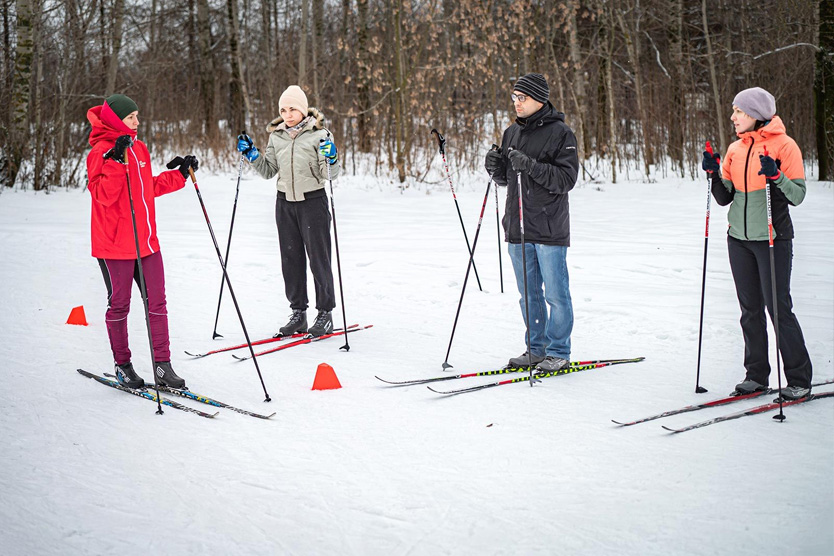 Тренировка на беговых лыжах