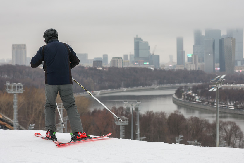 Лыжи на Воробьевых горах
