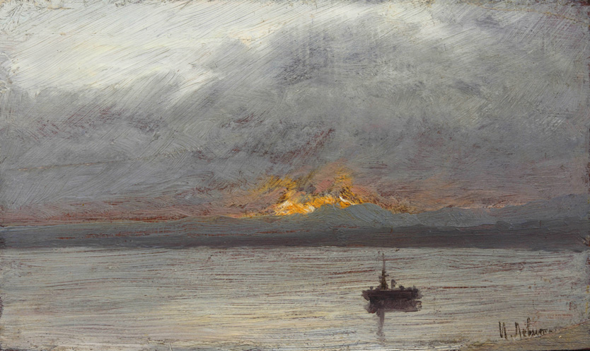 Закат на Волге 