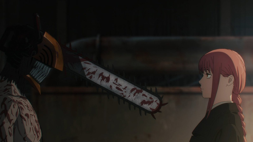 Кадр из аниме «Человек-бензопила»