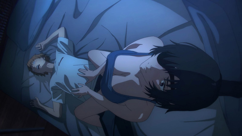 Кадр из аниме «Человек-бензопила»