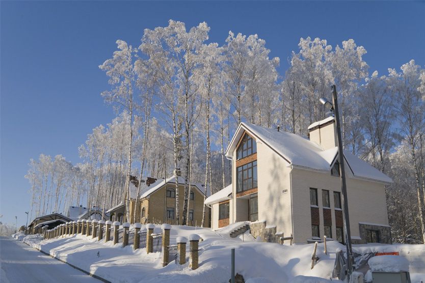 Подмосковье зимние домики