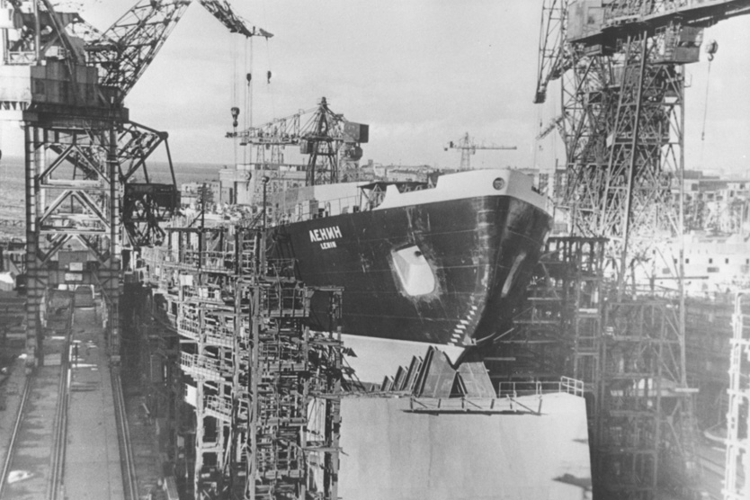 Строительство ледокола «Ленин»