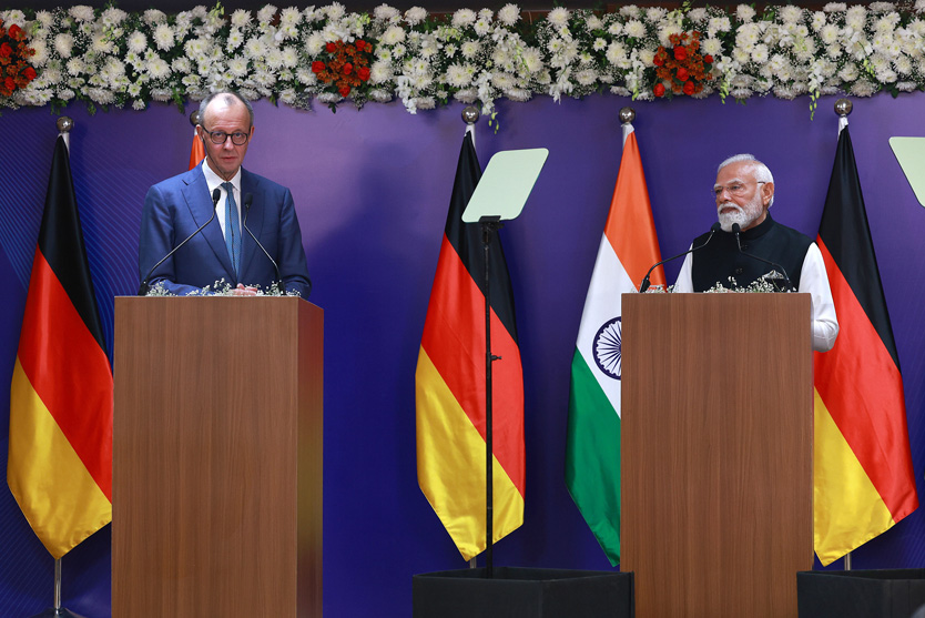 Фридрих Мерц и Нарендра Моды