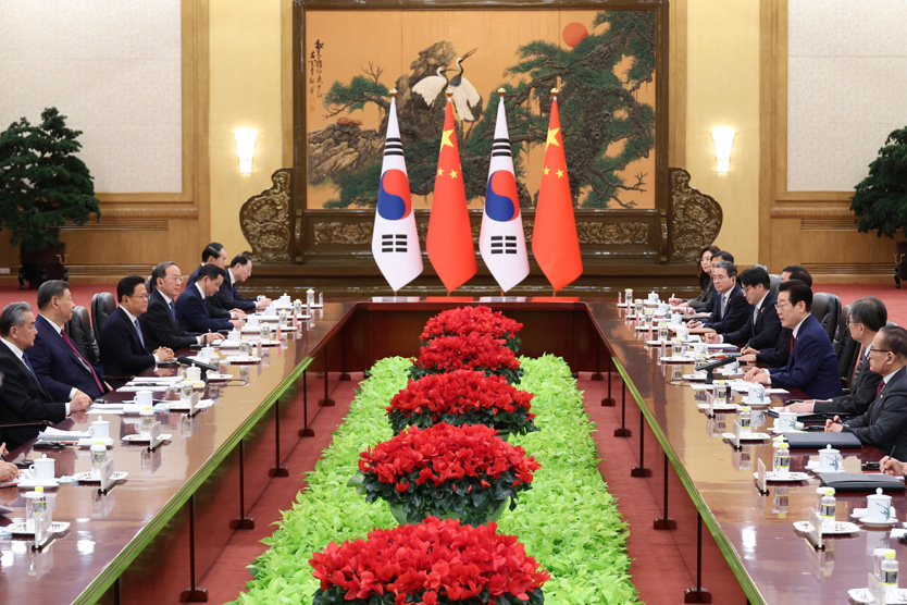 Переговоры Ли Чже Мёна и Си Цзиньпина