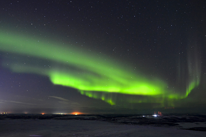 Северное сияние в Мурманске