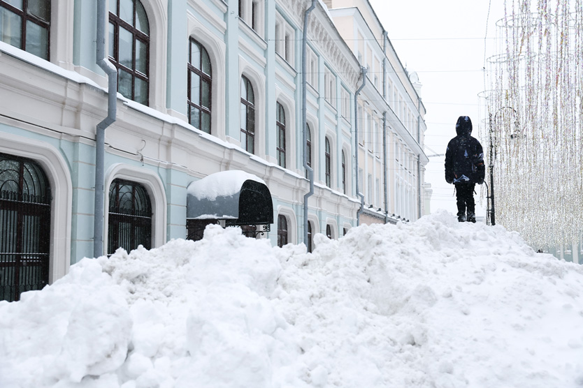 Снег в Москве
