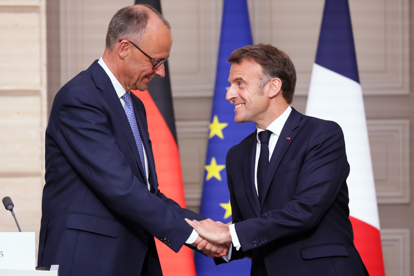 Фридрих Мерц и Эммануэль Макрон