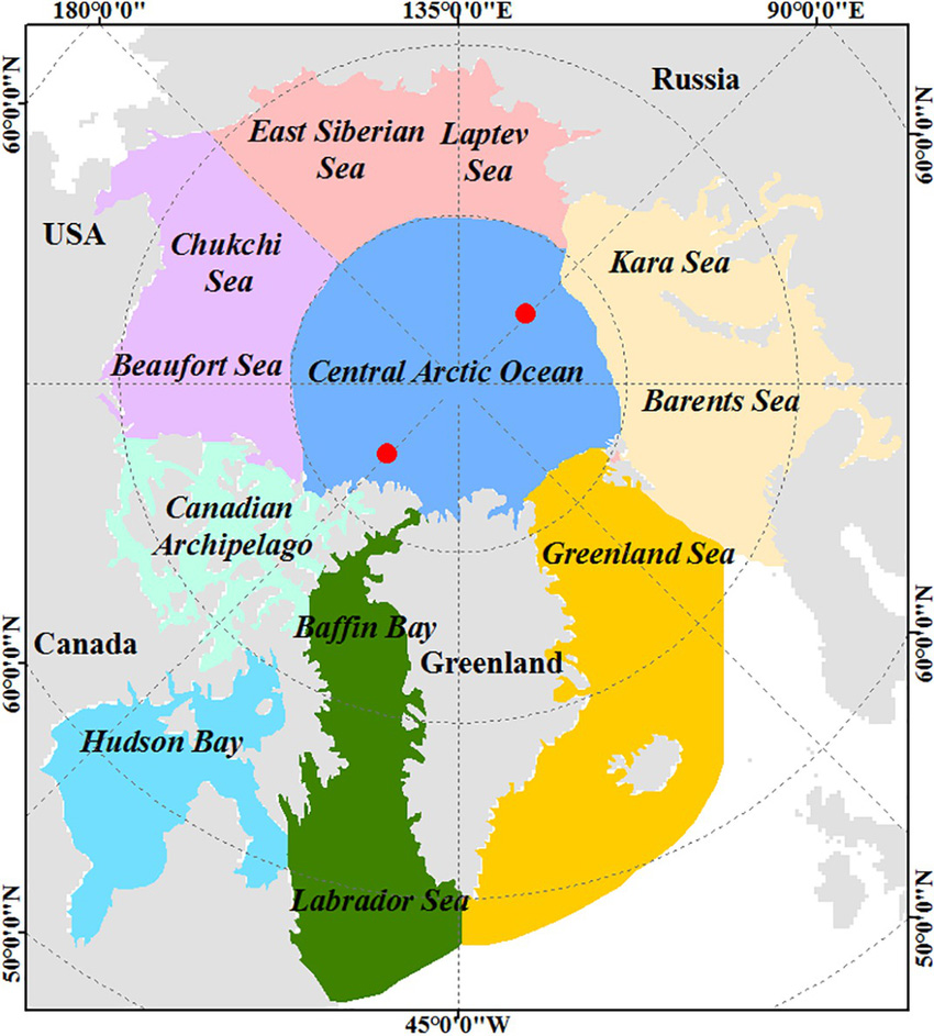 Секторальная карта Арктики