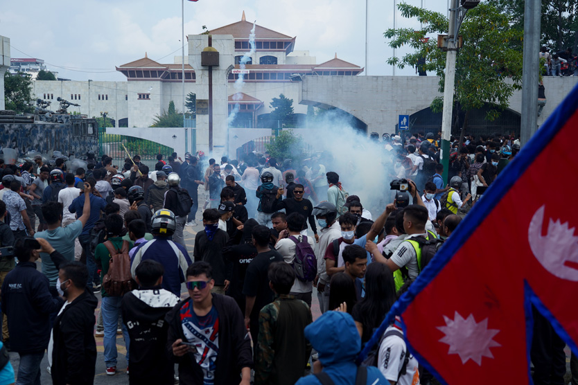 Протесты в Непале 2025