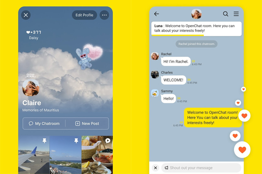 Интерфейс KakaoTalk