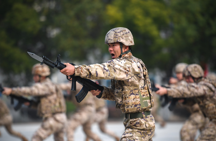 Китайские войска на учениях