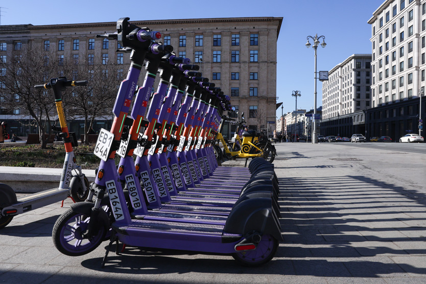 езон кикшеринга в Москве