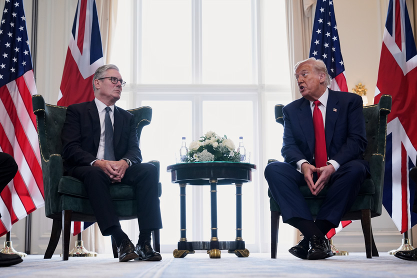 Кир Стармер и Дональд Трамп