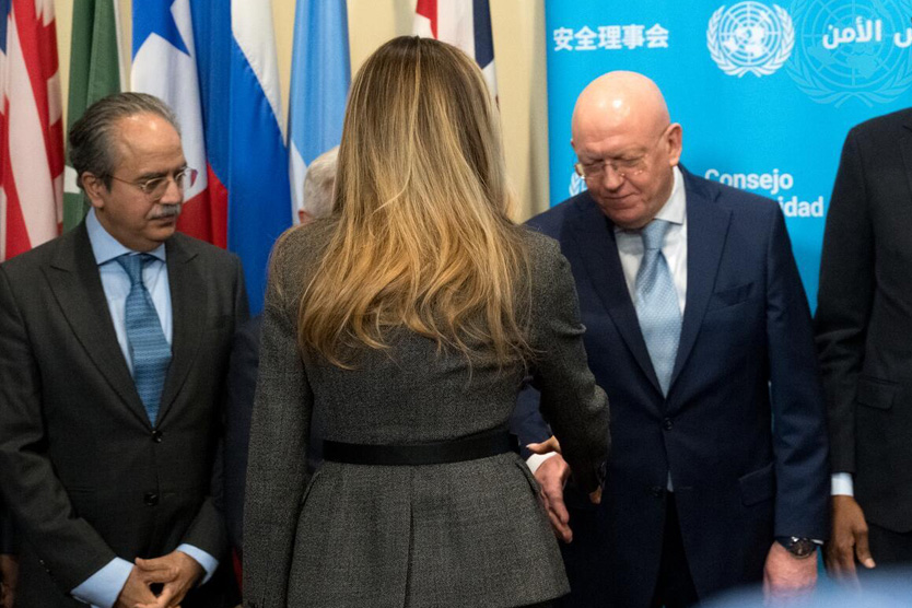 Василий Небензя и Мелания Трамп