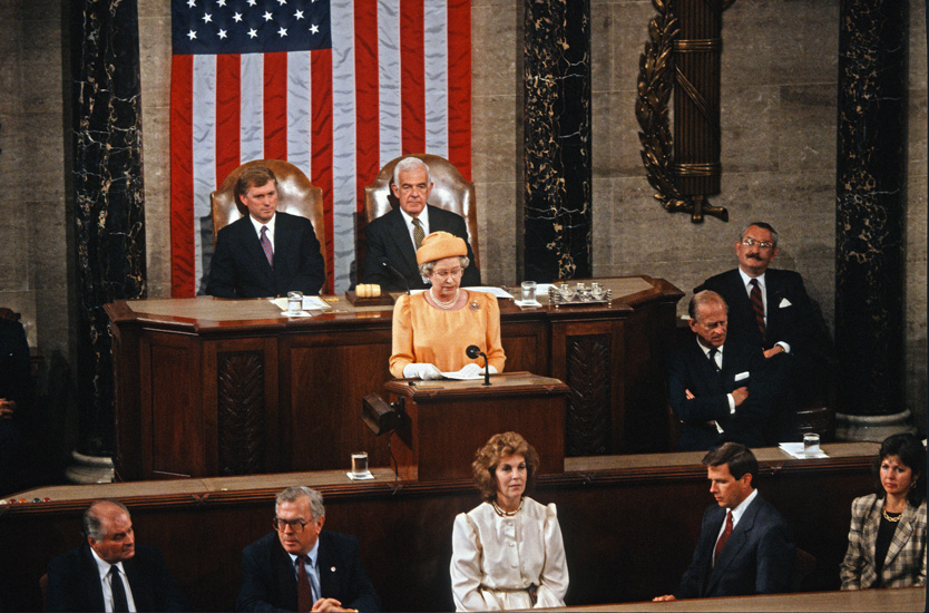 Елизавета II в Конгрессе США